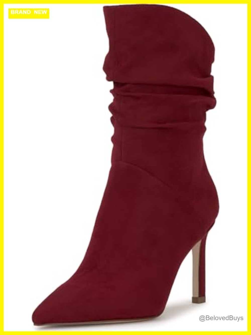 Jessica Simpson Elisti Pointed Toe Stiletto Heel Bootie Faux Suede